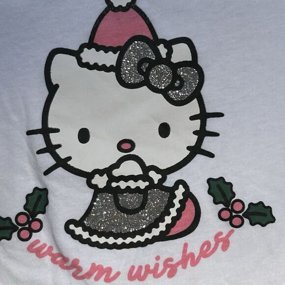 NEW Sanrio Hello Kitty 3 Piece Girls Outfit-Winter‎ Holiday Christmas - Size 5/6 - Picture 7 of 11